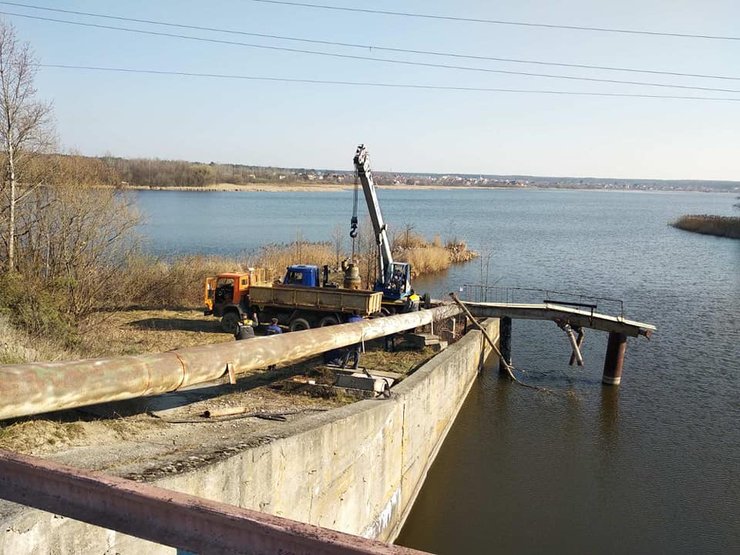 Водохранилище в Житомирской области, засуха в Украине
