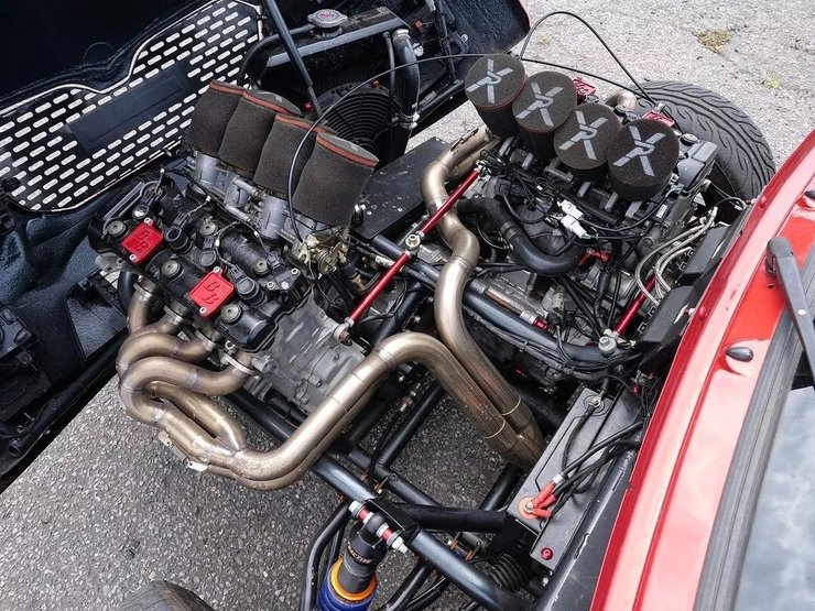 мотор Suzuki GSX-r1000, Пикап Skoda Felicia, Skoda Felicia, тюнинг Skoda Felicia, Suzuki GSX-R1000