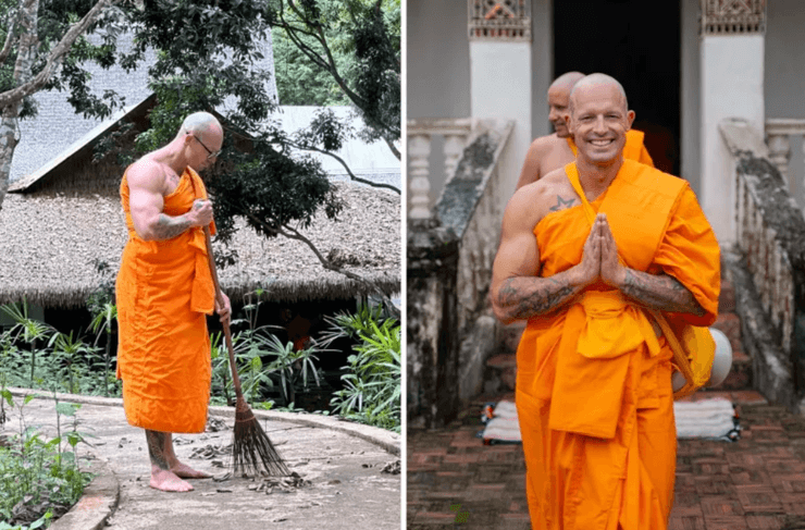 Духовная трансформация, бывший стриптизер, личностное развитие, монастырь в Таиланде, медитация, дыхательные практики