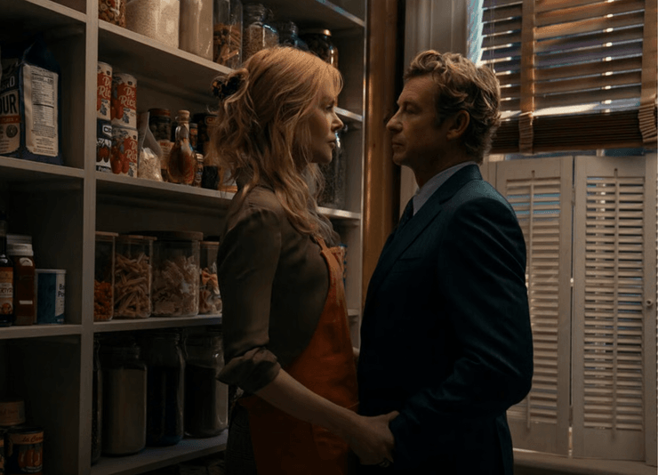 Николь Кидман и Саймон Бейрек в сериале "Скарпетта"