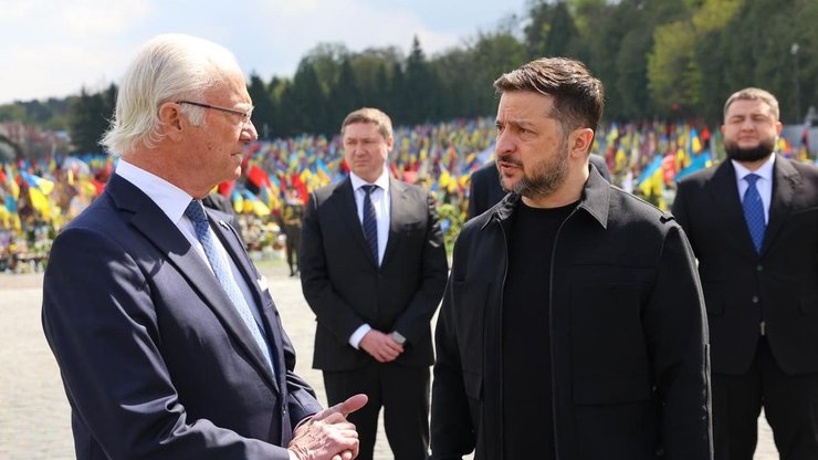 Король Швеції Карл XVI Густав, президент України, Володимир Зеленський