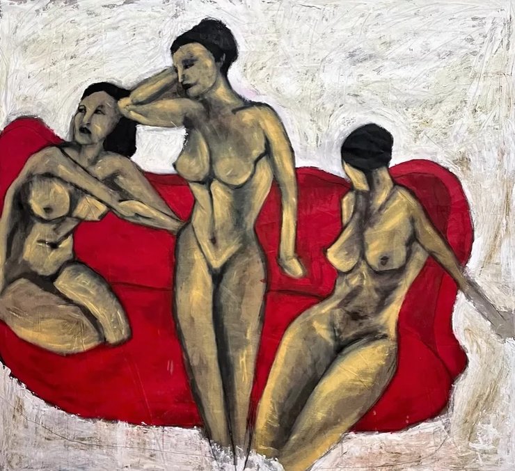 Rhed, рокко ричи, картина, полотно