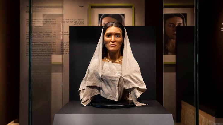 Хінат, реконтструкція обличчя, жінка, набатеї, Набатейське царство