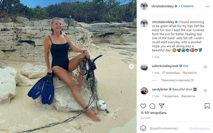 Кристи Бринкли, модель, секрет красоты, фото в купальнике