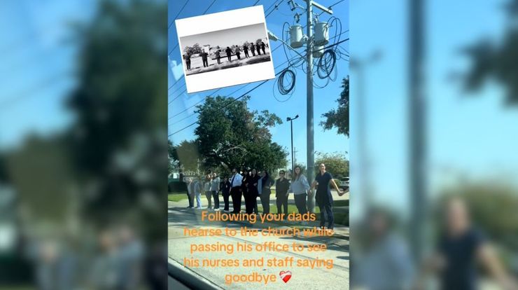 Жінка показала зворушливе відео, як колеги вшанували пам'ять її батька