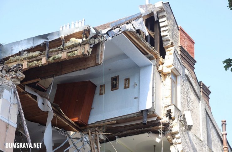 дом беляевых, обрушение дома, одесса