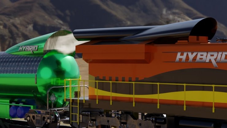 CO2 Rail, локомотив, вагон