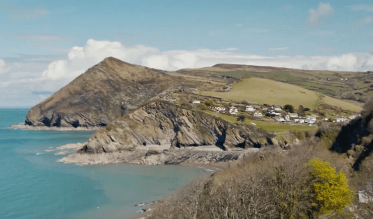 Особняк на скелі, скеля, берегова лінія, узбережжя, берегова ерозія, район