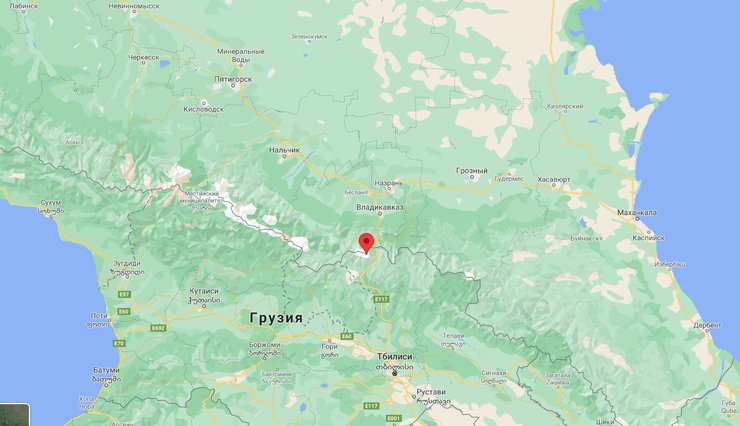 казбек, карта