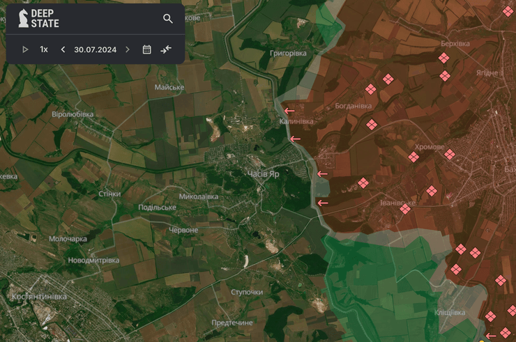 Карта боевых действий