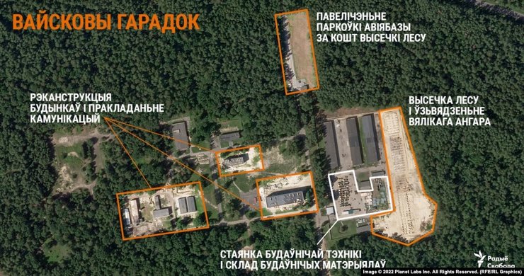 военный аэродром в ленинцах