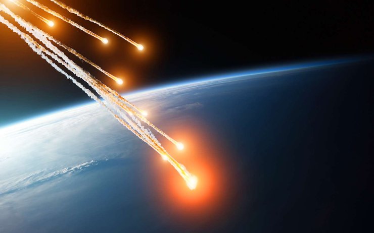 Земля, метеориты, фото