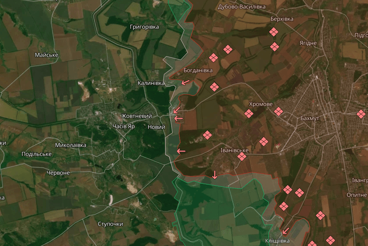 Карта боевых действий