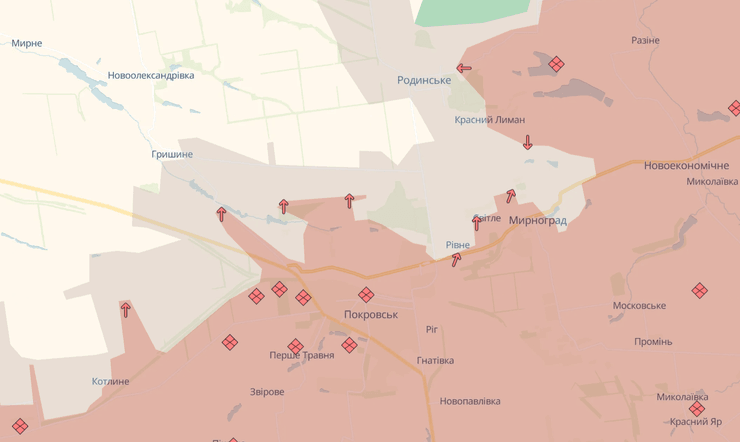 Ситуація в Покровську 13 лютого