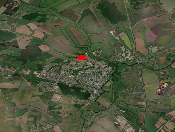 Місце роташування заводу на мапі