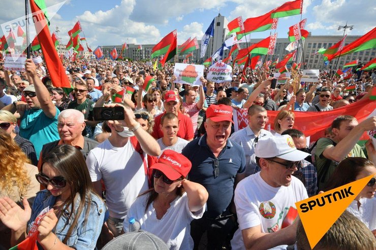 Минск, митинг Лукашенко
