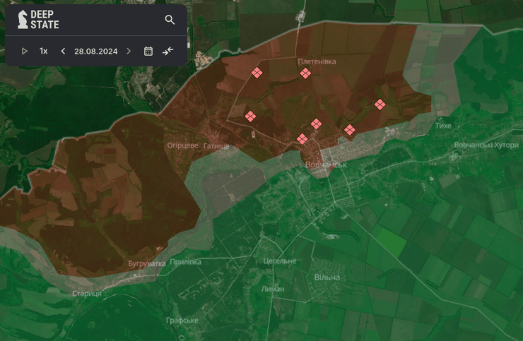 Карта боевых действий