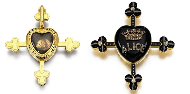 Траурный медальон, принцесса алиса, королева виктория