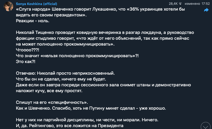 скриншот, соня кошкина, слуга народа, николай тищенко, евгений шевченко