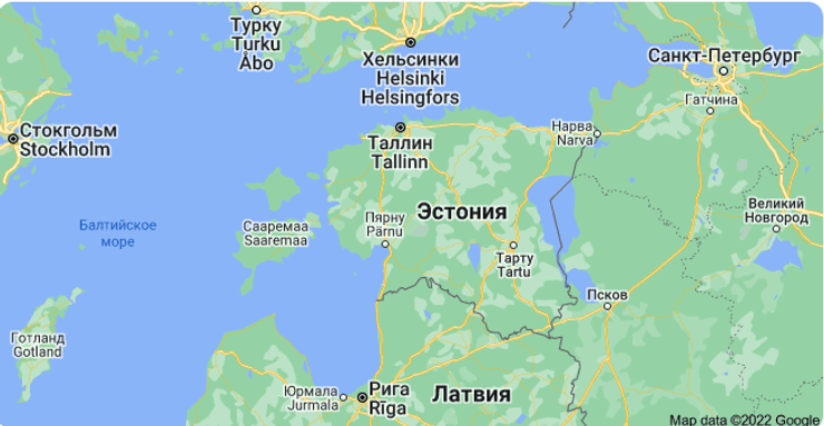 карта естонії, естонія