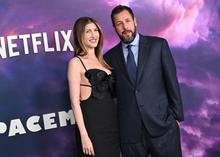 Адам Сэндлер с женой