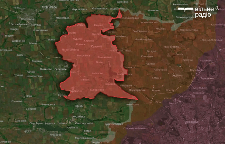 Донецкая область, продвижение РФ, продвижение врага, наступление России, Донбасс, российско-украинская война