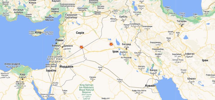 Базы США на востоке: Al Tanf и Al-Asad