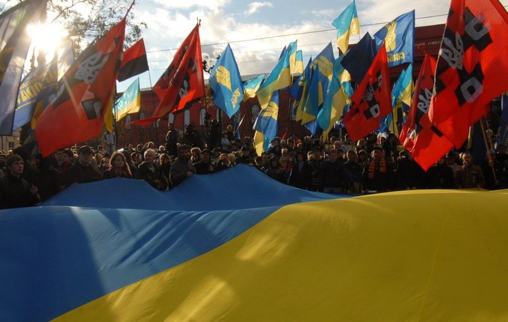 парк тараса шевченко, марш правых, покрова, фото, 14 октября