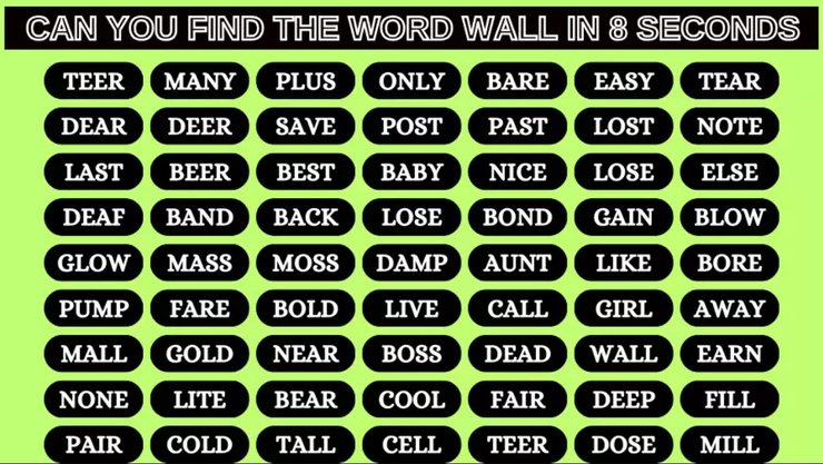 Знайти слово Wall