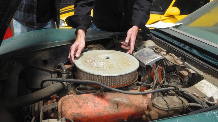 двигатель Chevrolet Corvette LS6, Chevrolet Corvette 1971, Chevrolet Corvette, заброшенные авто