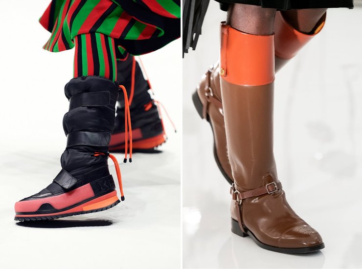 Тренды обуви, осень 2021, удобные сапоги