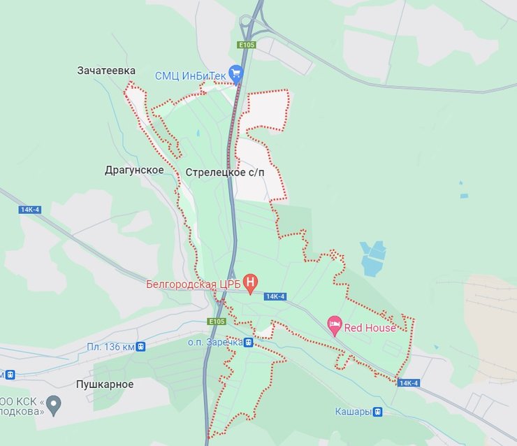 Село Стрелковое на карте