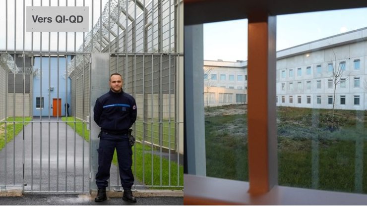 В'язниця, охоронець, грати, камера, двір