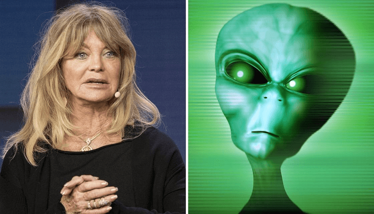 Голди Хоун, актриса, лауреатка премии Оскар, знаменитость, видела пришельцев, прикосновение инопланетянина, звезда