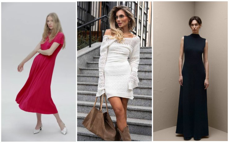 Сукні кроше та в'язані сукні