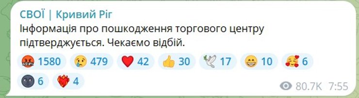 Публікація "Свої Кривий Ріг"