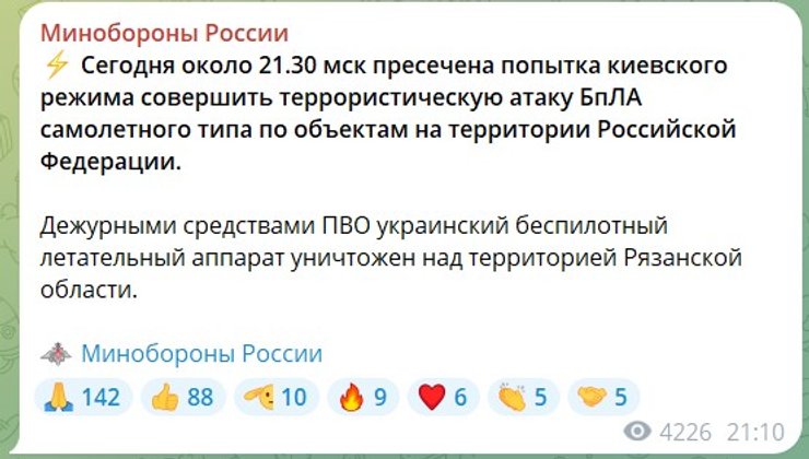 Минобороны РФ, Россия, БПЛА