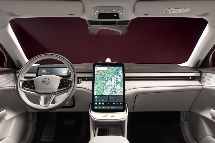 салон Volvo ES90, новый Volvo ES90, Volvo ES90 2025, электромобиль Volvo, электромобиль Volvo