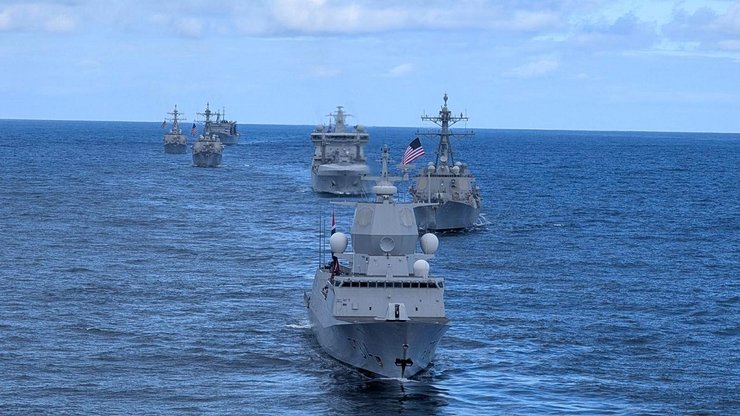 Військові кораблі НАТО біля берегів Норвегії