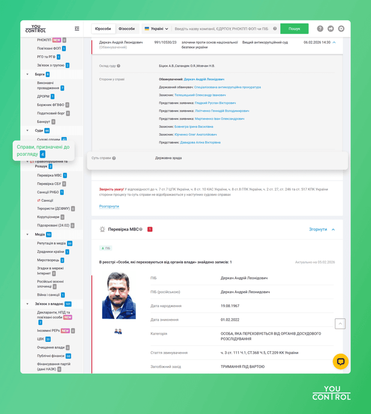 Дело Андрея Деркача