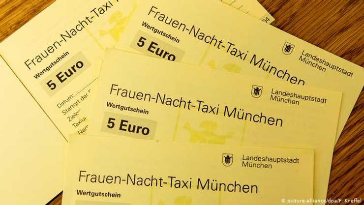 Ваучер на бесплатный проезд в такси для женщин