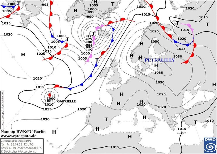 Погода 26 сентября в Украине будет обусловлена влиянием антициклона Petralilly