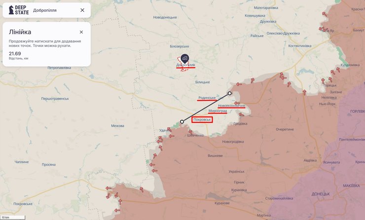 Наступ РФ на Покровськ та загроза оточення з заходу та півночі