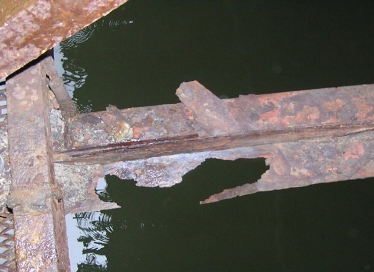 Коррозия на мосту Патона