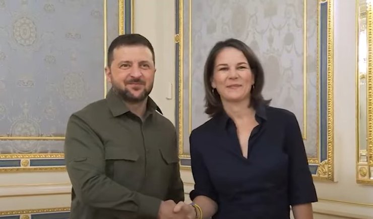 Анналена Бербок, Владимир Зеленский, встреча в Киеве