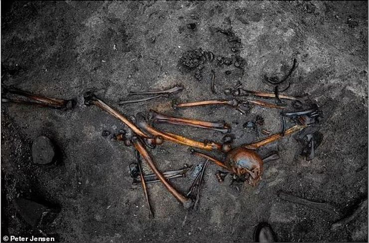 жертвоприношение, исследования, останки, древние люди, погребение