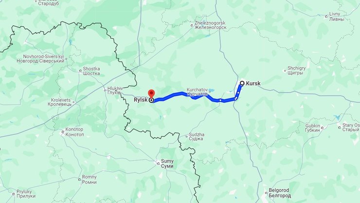 трасса курск рыльск