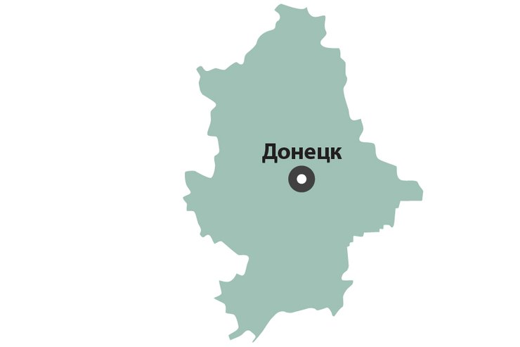 Донецька область в рейтингу екологічного стану, карта