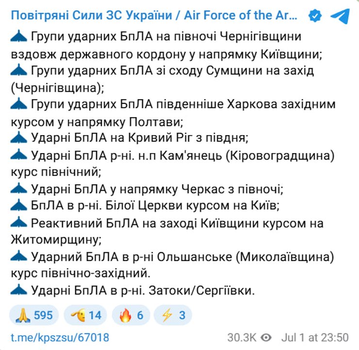 скриншот предупреждения Военно-воздушных сил