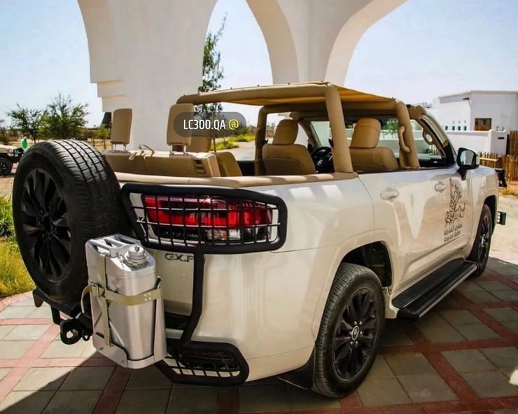 Кабриолет Toyota Land Cruiser 300, Toyota Land Cruiser 300, Toyota Land Cruiser, тюнинг Toyota Land Cruiser 300